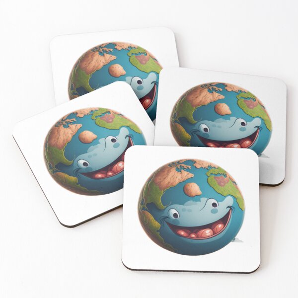 Item preview, Happy Earth - Cute and Positive Illustrationn designed and sold by aiprintiq.