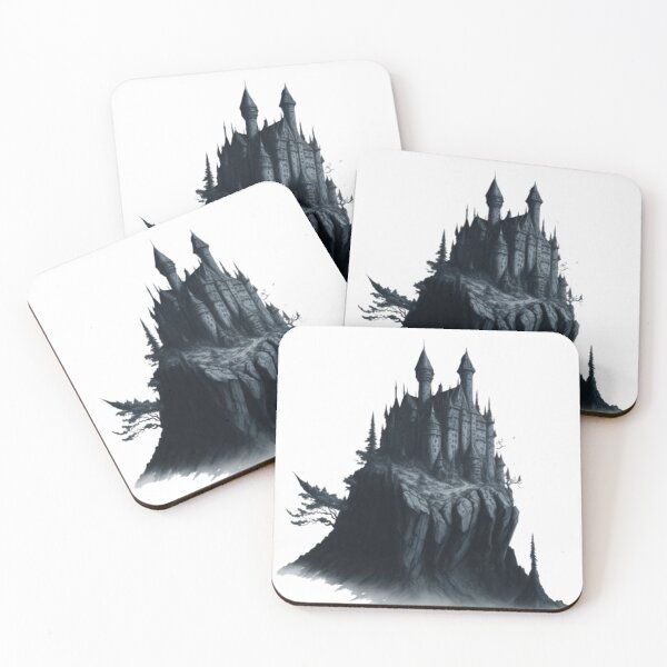 Item preview, Scary Castle - Spooky and Mysterious Illustration designed and sold by aiprintiq.