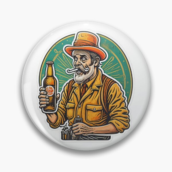 Artikelvorschau, Retro drunk old man with his beer man4 entworfen und verkauft von SpecialForceART.