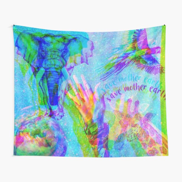 Item preview, Copy of Psychedelic Save Mother Earth No. 1 designed and sold by asanaworld.