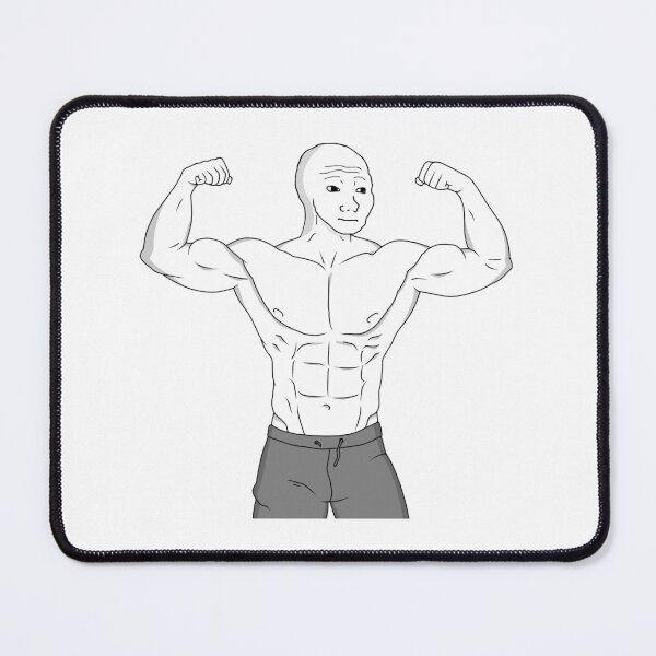 Item preview, Buff wojak designed and sold by ChuddyBuddy.