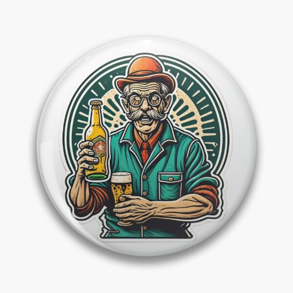 Artikelvorschau, Retro drunk old man with his beer man5 entworfen und verkauft von SpecialForceART.
