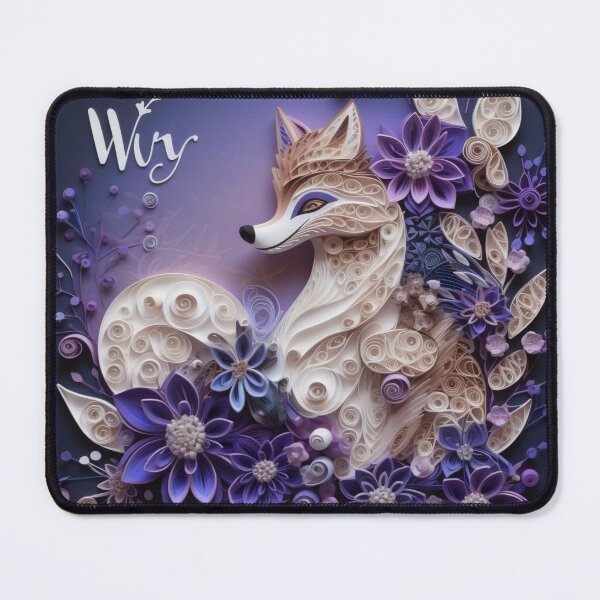 Item preview, Beautiful fox with flowers and plants on a dark blue background. Greeting card. designed and sold by aiphotosart.