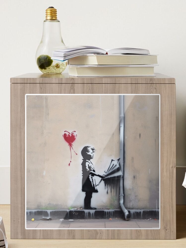 日本初の BANKSY ART Plastick Pot BALLOON GIRL 鉢 - インテリア小物