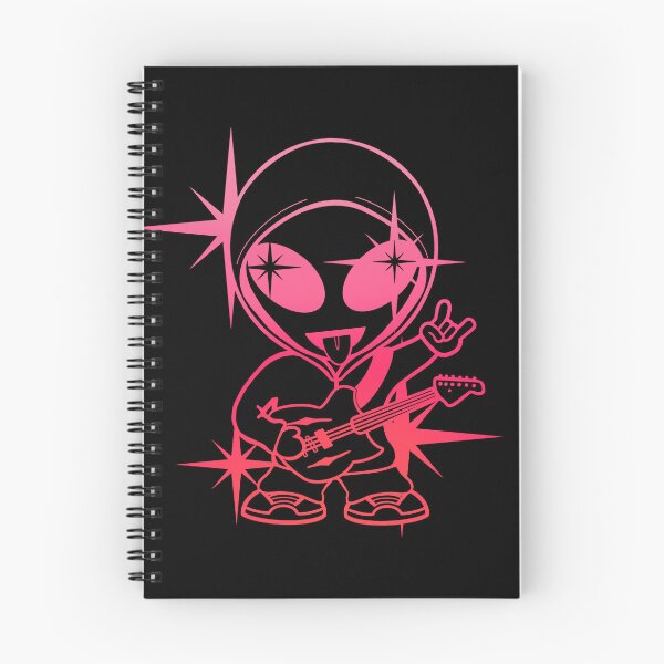 Item preview, Rockstar Space Alien - Pink-Red Version designed and sold by SpaceAlienTees.