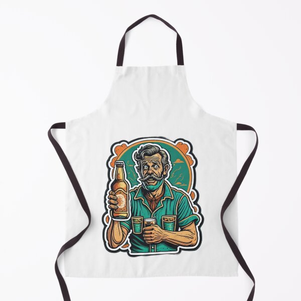 Item preview, Retro drunk old man with his beer man6 designed and sold by SpecialForceART.