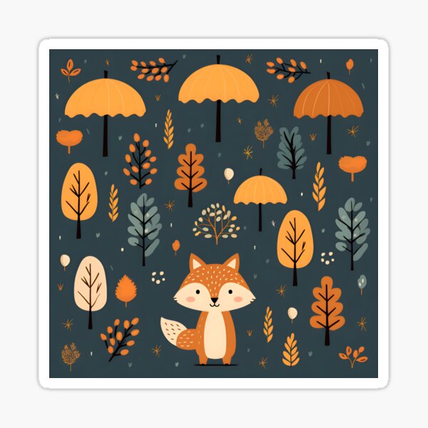 Item preview, Fox Evening Autumn designed and sold by StudioThink.
