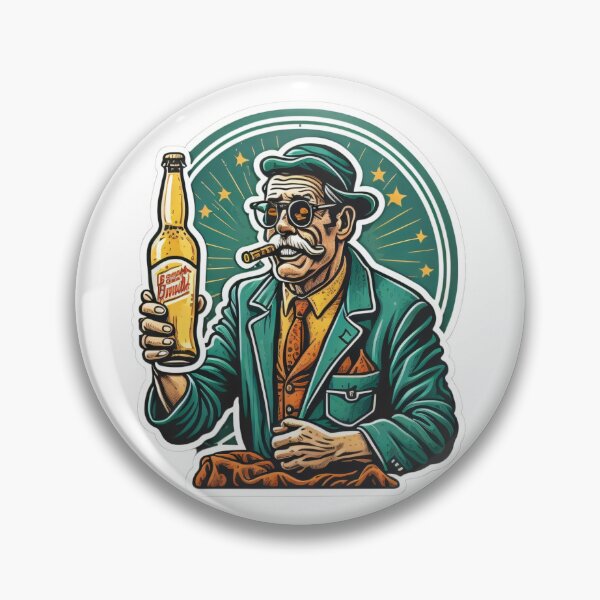 Artikelvorschau, Retro drunk old man with his beer man8 entworfen und verkauft von SpecialForceART.