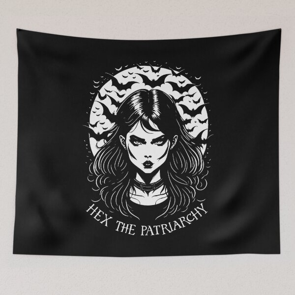 Item preview, Hex The Patriarchy Feminist Witch Goth Girl Halloween Moon designed and sold by GrandeDuc.