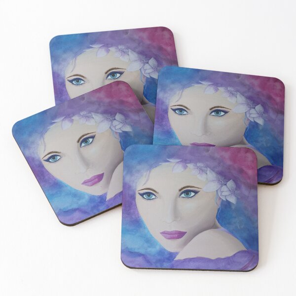 Item preview, Very colorful portrait of a woman designed and sold by AtelierSophie.