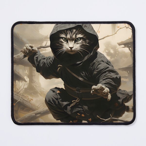 Item preview, A Samurai Cat in the Forest designed and sold by treasure-vi.