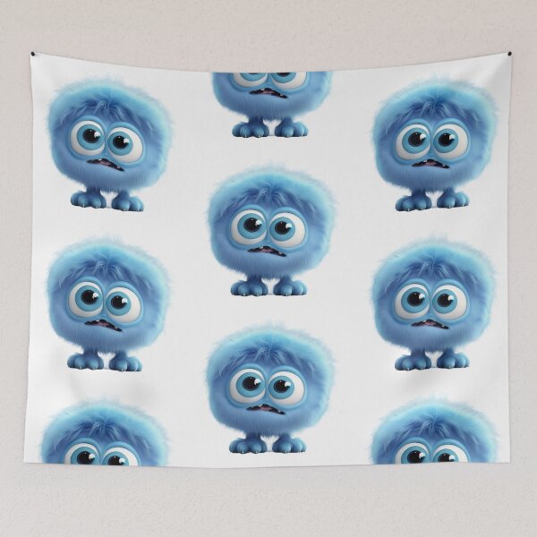 Item preview, Futuristic Blue Furry Animal Emblem - Striking Digital Art designed and sold by PixelSpectrum.