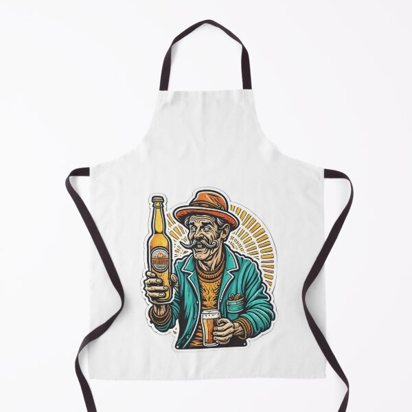 Item preview, Retro drunk old man with his beer man10 designed and sold by SpecialForceART.