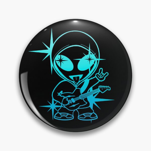 Artikelvorschau, Rockstar Space Alien – Blaue Version entworfen und verkauft von SpaceAlienTees.