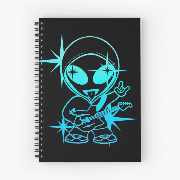 Item preview, Rockstar Space Alien - Blue Version designed and sold by SpaceAlienTees.