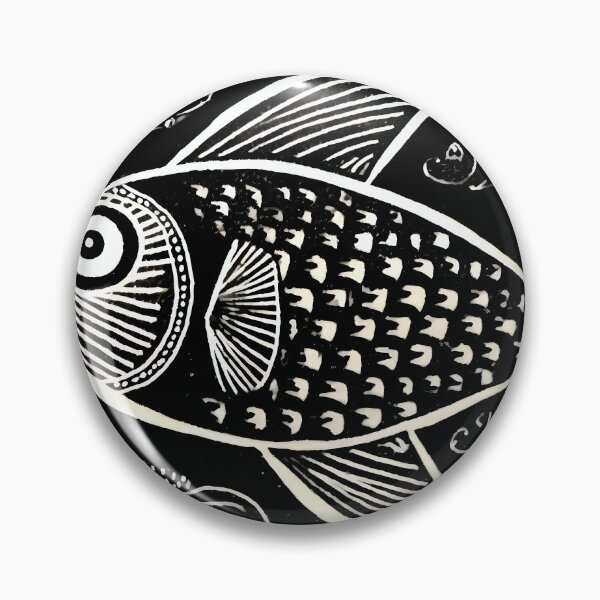 Aperçu de l'œuvre poisson inspiré de la gravure sur bois dessin animal préhistoire oeuvre créée et vendue par TommyRoad.