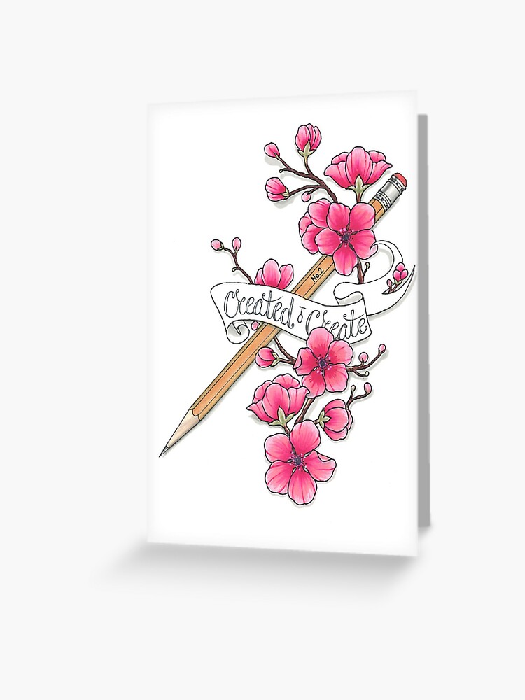 Unique Cherry Blossom Tattoo Design