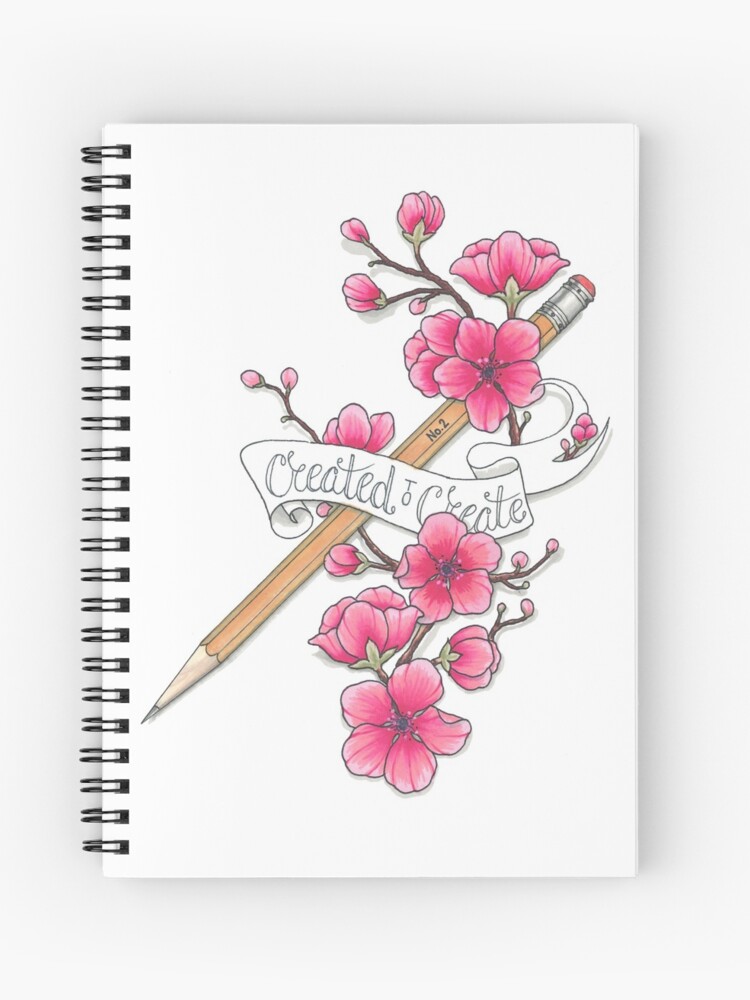 Created to Create Cherry Blossom Tattoo Style Drawing Greeting Card for  Sale by Jennifer Shaver  Redbubble