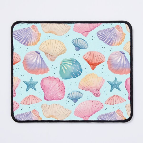 Item preview, Watercolour Pastel Seashells Seamless Pattern designed and sold by PatternStudios.