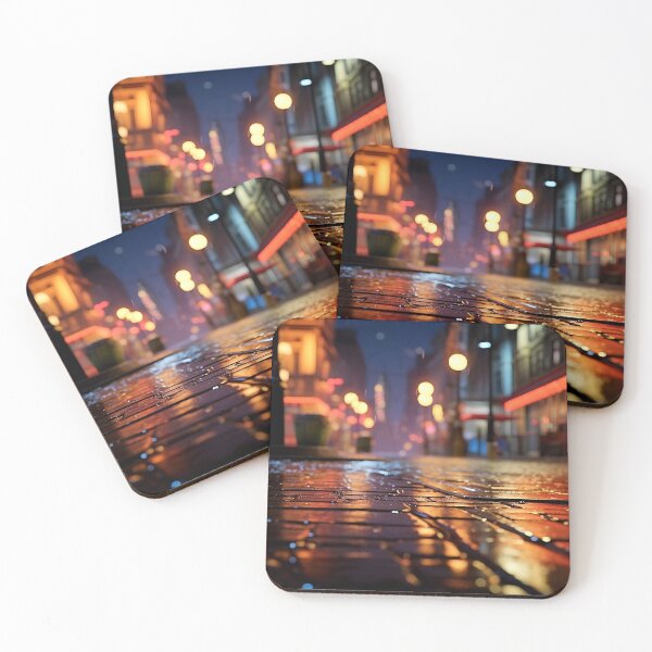 Item preview, Street city night, light bokeh, defocused background, no.2 designed and sold by Gabi.Media.