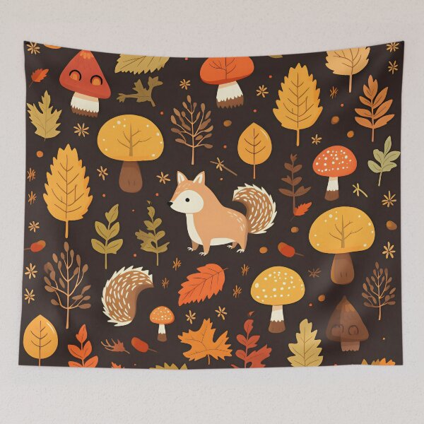Item preview, Midnight Autumn and the squirrel designed and sold by StudioThink.