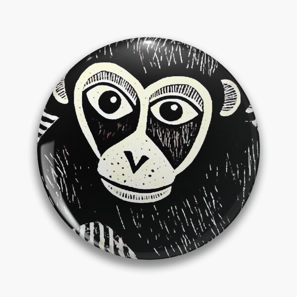 Aperçu de l'œuvre dessin animalier singe inspiré de la gravure sur bois oeuvre préhistorique créée et vendue par TommyRoad.