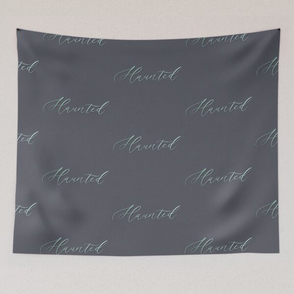 Item preview, Haunted calligraphy designed and sold by Kiera Leigh.