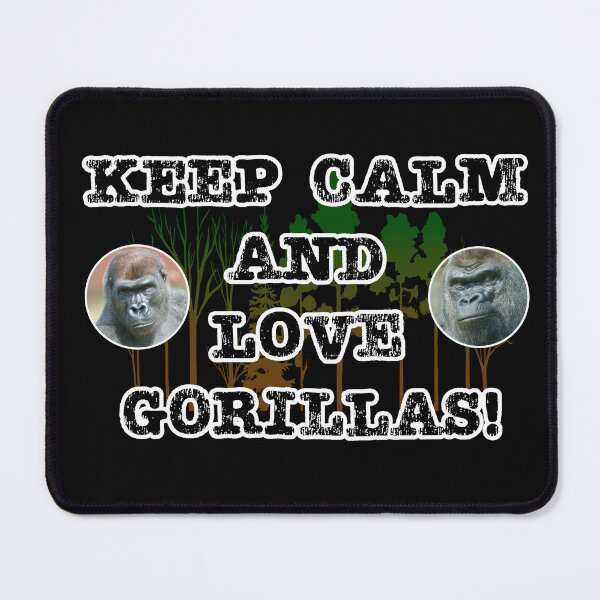 Item preview, Keep calm and love gorillas designed and sold by rawshutterbug.