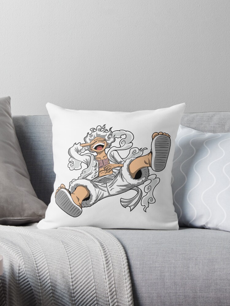 Luffy Gear Fifth: Hito Hito no Mi, Model: Nika | Throw Pillow