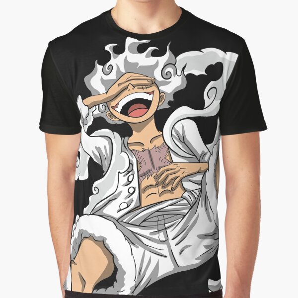 Hito Hito No Mi Nika Model Luffy Gear One Piece Art T-Shirt - Binteez