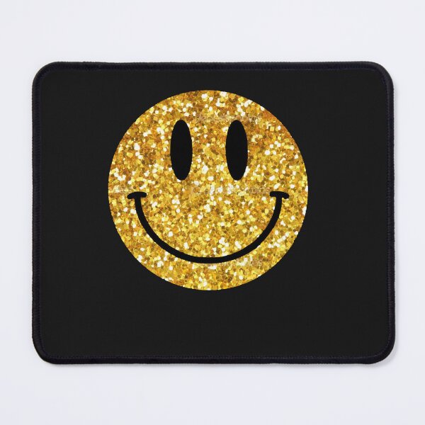 Item preview, Gold Glitter Smiley Face designed and sold by JennifCarman.