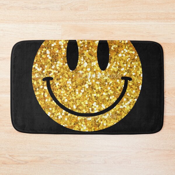 Item preview, Gold Glitter Smiley Face designed and sold by JennifCarman.
