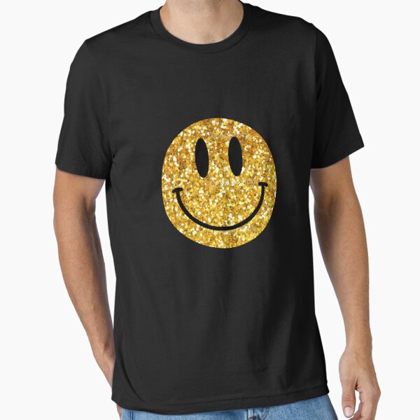 Aperçu de l'œuvre Visage souriant de paillettes d'or créée et vendue par JennifCarman.
