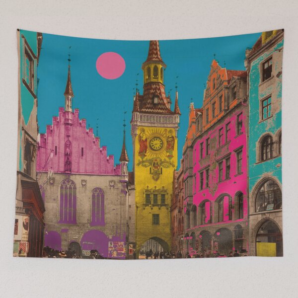 Item preview, Munich old town hall, nostalgic architecture designed and sold by Mauswohn.