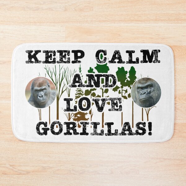 Item preview, Keep calm and love gorillas designed and sold by rawshutterbug.