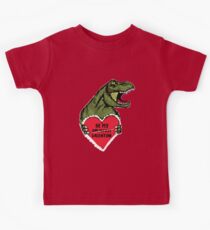 T Rex Dinosaur Be My Breakfast...er..Valentine Kids Tee