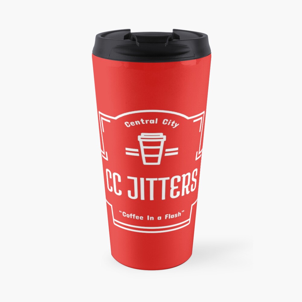 "CC Jitters Coffee In A Flash" Travel Coffee Mug for Sale by