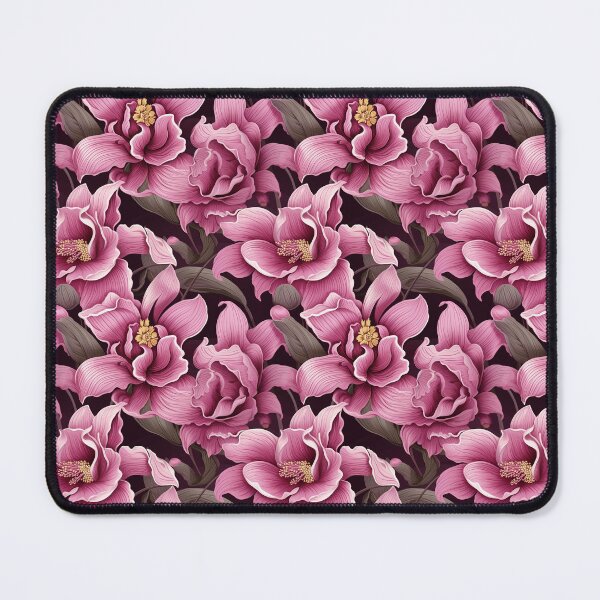 Item preview, Illustrated Orchid - Pink and Green Floral Pattern designed and sold by NotArtShirts.