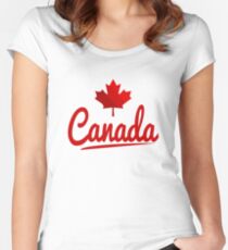 Canada Women's Fitted Scoop T-Shirt