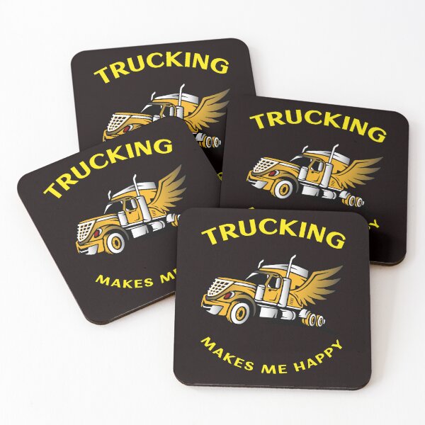 Item preview, Angel Trucker Trucking Makes Me Happy GY designed and sold by TeamsterLife.