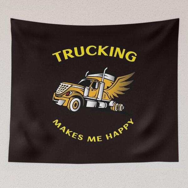 Item preview, Angel Trucker Trucking Makes Me Happy GY designed and sold by TeamsterLife.