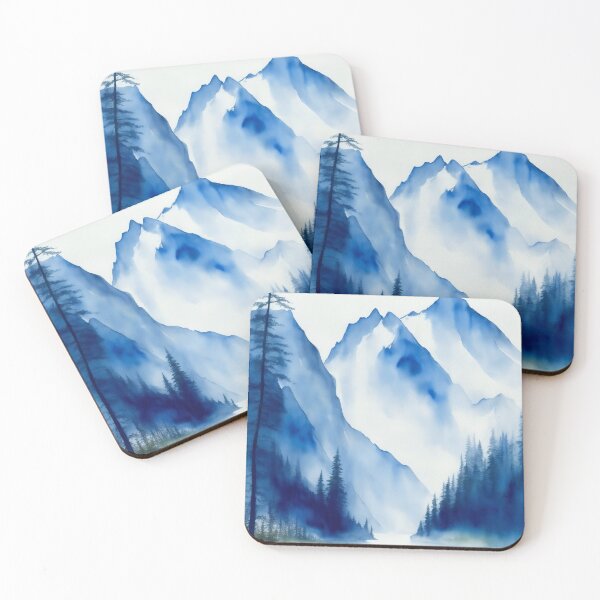 Item preview, Blue Watercolour Landscape Painting designed and sold by RossWilson12.