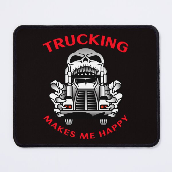 Item preview, Trucker Skull Trucking Makes Me Happy WR designed and sold by TeamsterLife.