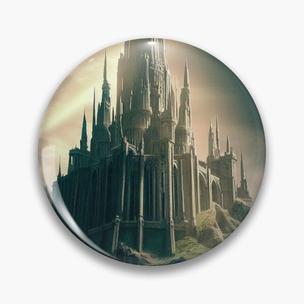 Item preview, Fantasy castle with high towers and pinnacles on a mountain designed and sold by Alemis.