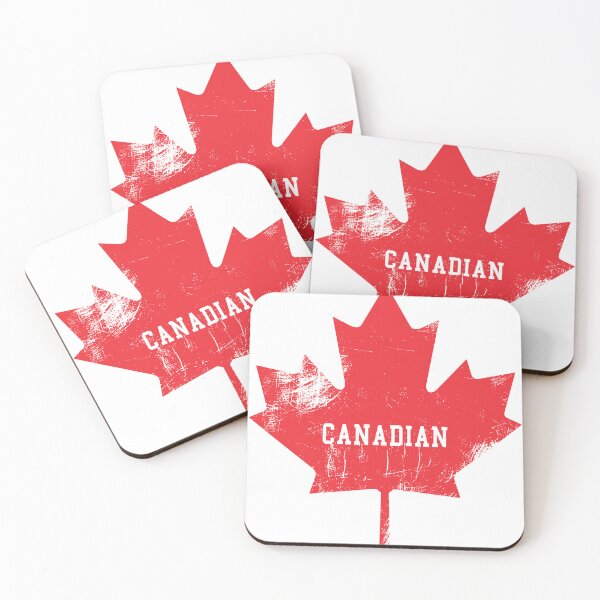 Aperçu de l'œuvre Conception de feuille canadienne grunge créée et vendue par Designs By Johnny J.