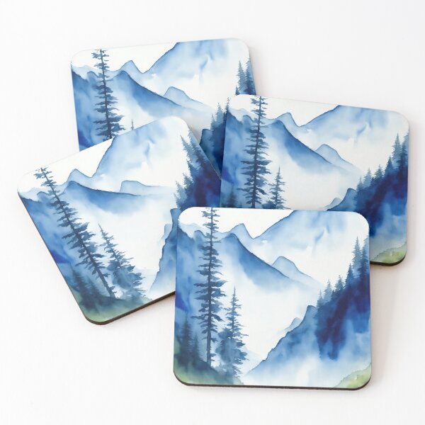 Item preview, Blue Watercolour Landscape Painting designed and sold by RossWilson12.