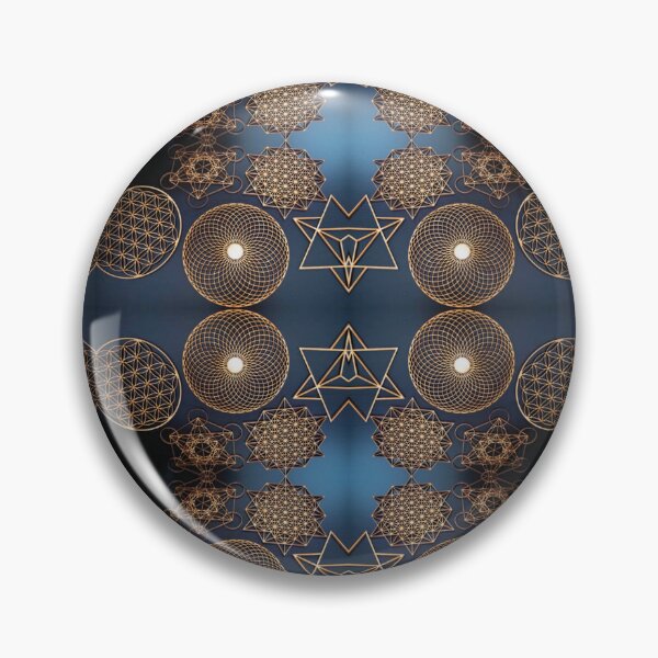 Item preview, SG #2 platonic solids 1:  flower of life / merkaba designed and sold by StrangeFetish.