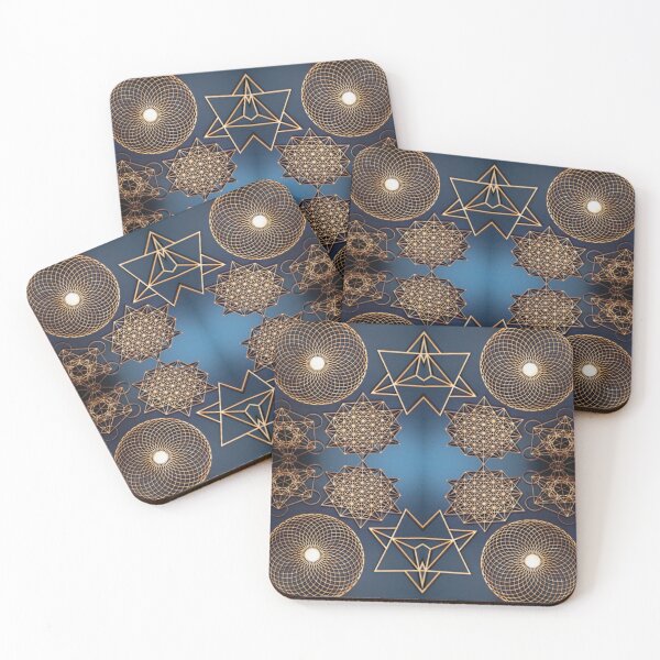 Item preview, SG #2 platonic solids 1:  flower of life / merkaba designed and sold by StrangeFetish.