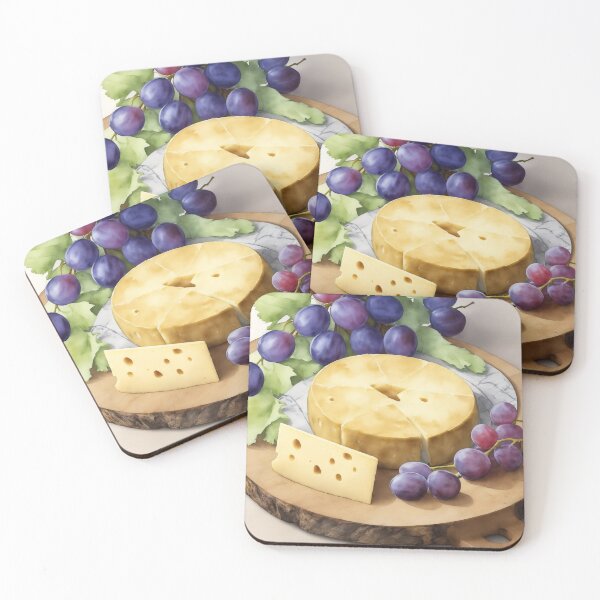 Item preview, Vintage Watercolour Cheese Board Painting designed and sold by RossWilson12.