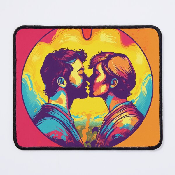 Item preview, Pride Year - LGBTIQ+ - Passion of Love - Two men kissing designed and sold by Pixelboys.
